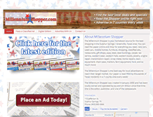 Tablet Screenshot of millenniumshopper.com